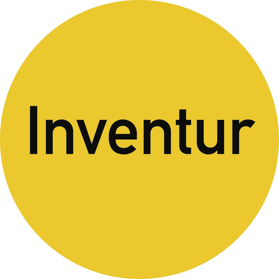 Inventur, Hinweisschild, Ø 35 mm, Folie selbstklebend