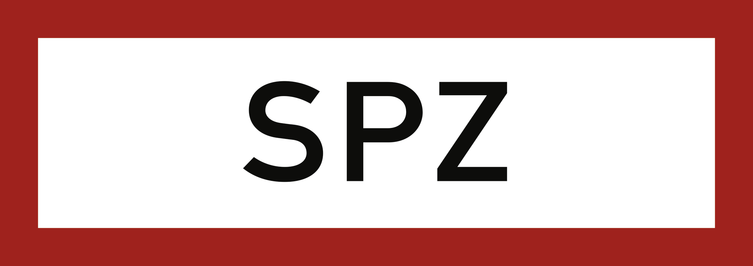 SPZ, Brandschutzzeichen, DIN 4066, 297x105 mm, Folie, Stück