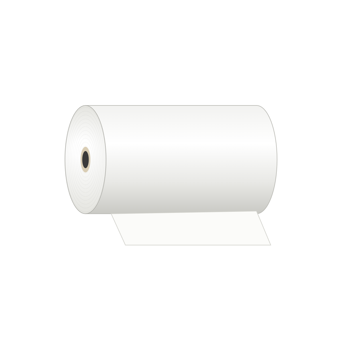 Thermorolle 57 mm × 15 m, Kern 12 mm, 55 g/m², BPA-frei