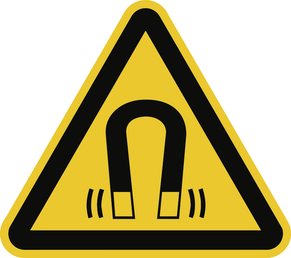 Warnung vor magnetischem Feld, Symbolschild, ISO 7010