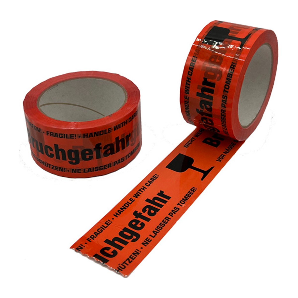 Warndruck Klebeband Bruchgefahr 50mm x 66m