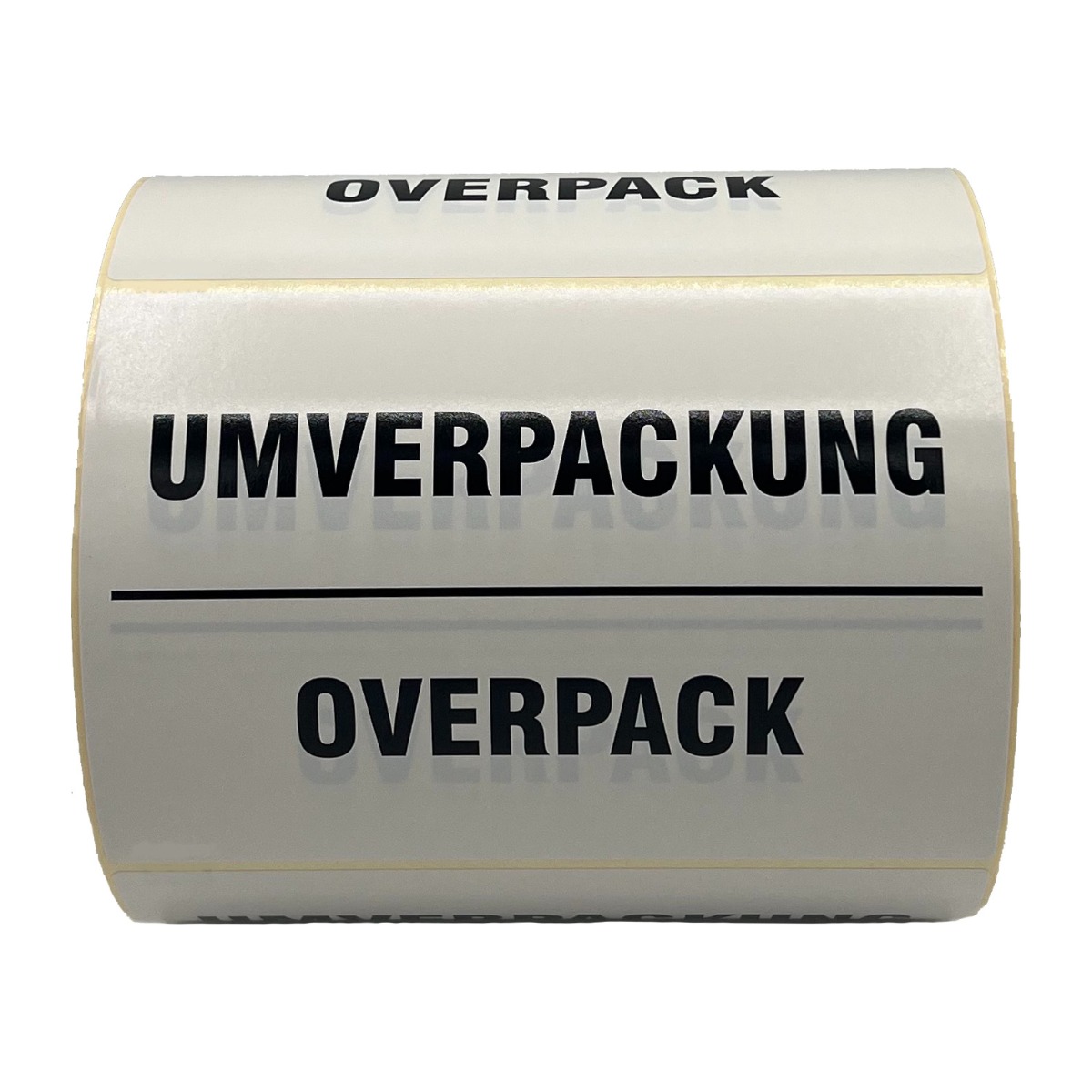Aufkleber Umverpackung / Overpack 2-sprachig Deutsch / Englisch, 14,8 x 10,5 cm, Haftpapier