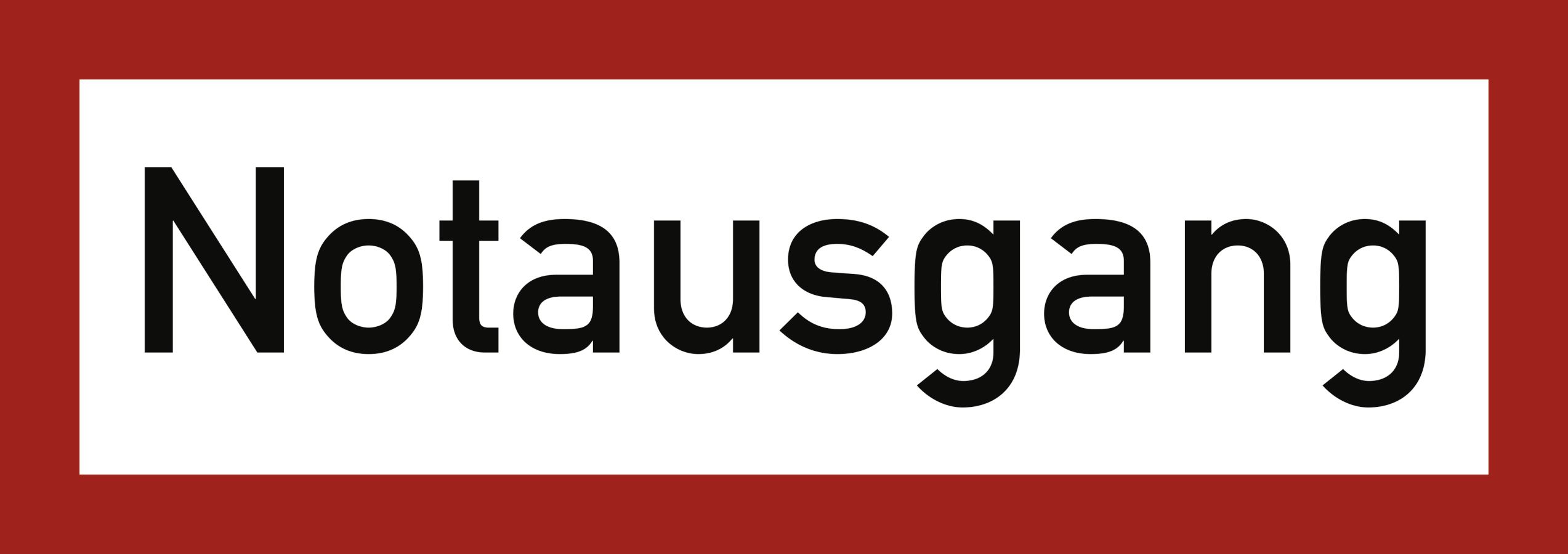 Notausgang, Brandschutzzeichen, DIN 4066