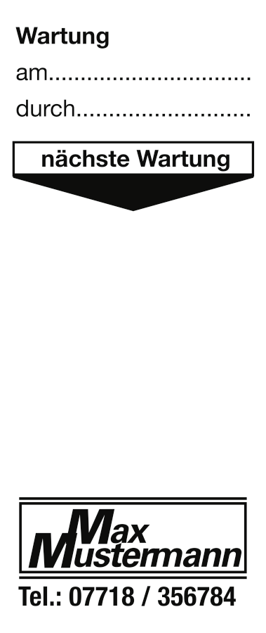 Grundetikett mit Text und/oder Logo nach Wunsch, 30x45 mm, Folie