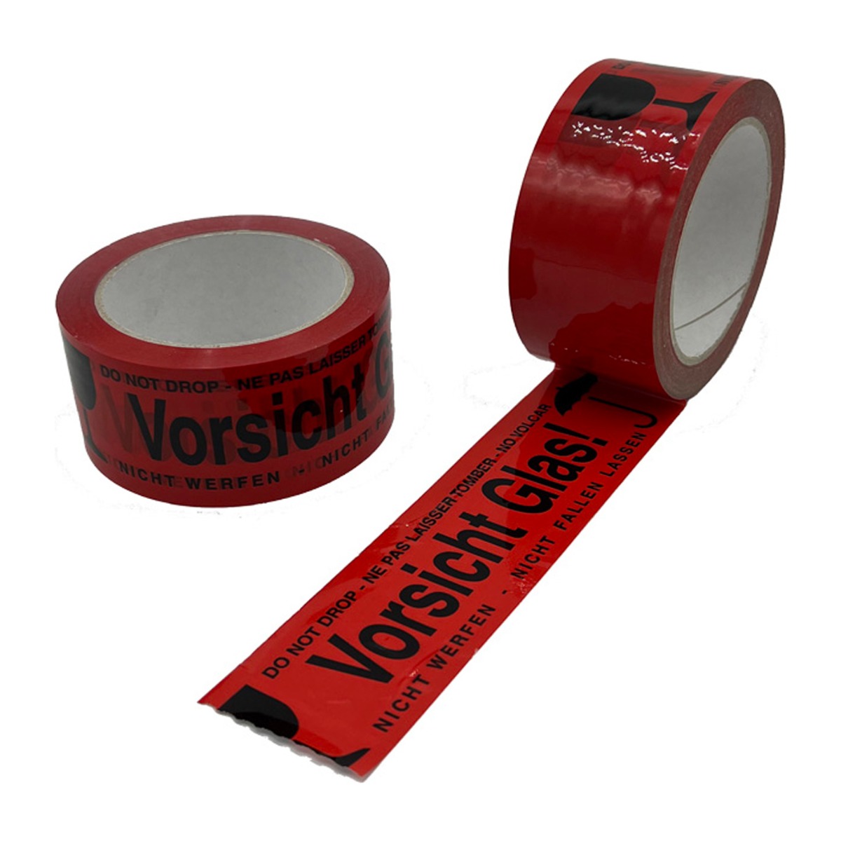 Warndruck Klebeband Vorsicht Glas 50mm x 66m
