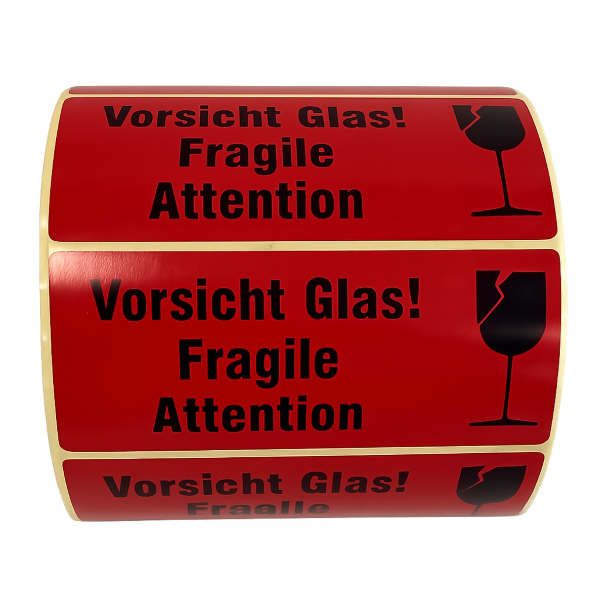 Vorsicht Glas Aufkleber