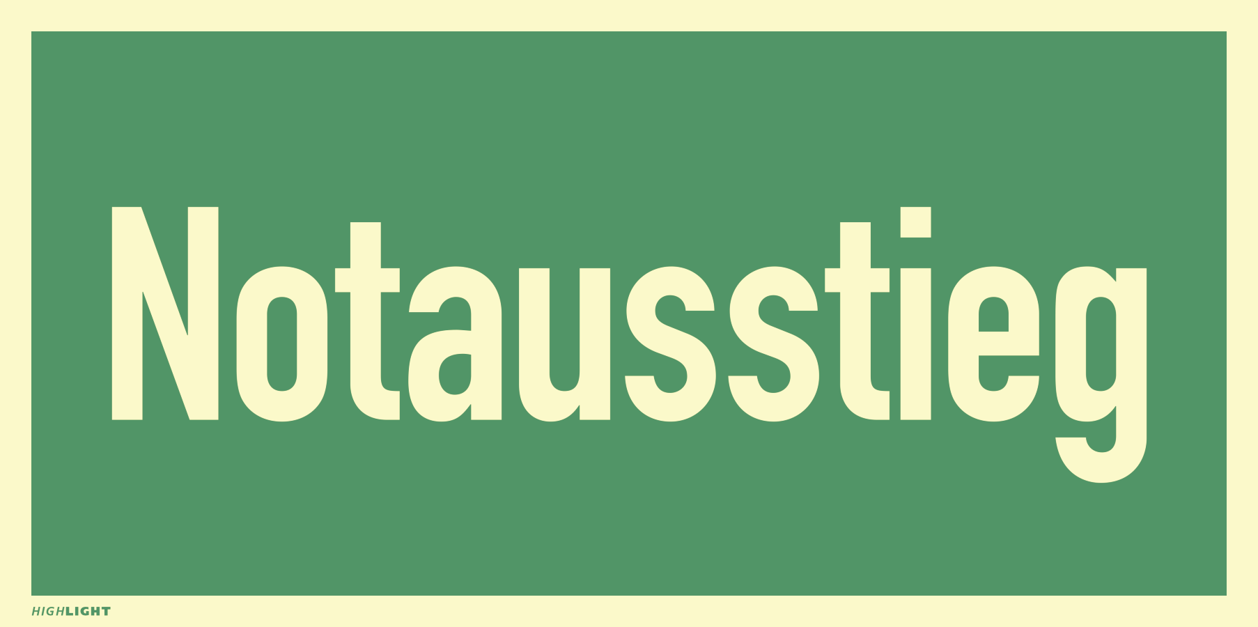 Türen & Notausstieg – Rettungszeichen
