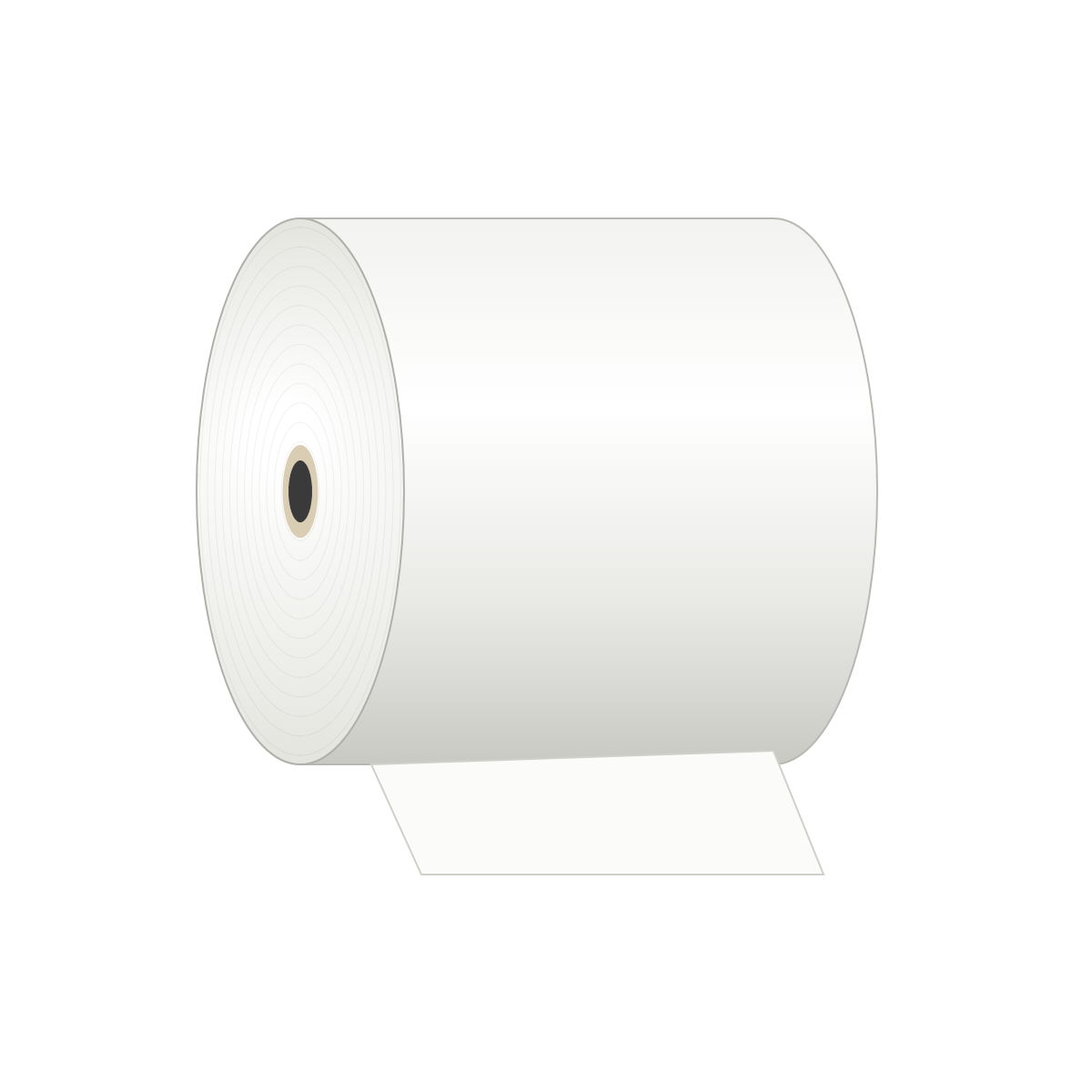 Thermorolle 80 × 80 × 12 mm, 80 m, 55 g/m², BPA-frei