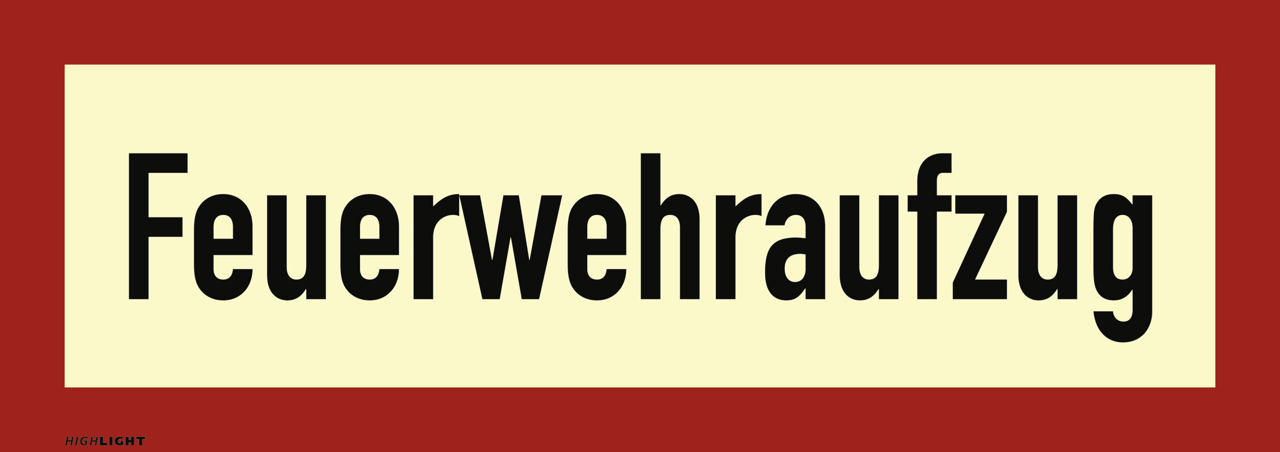 Feuerwehraufzug, Brandschutzzeichen, DIN 4066
