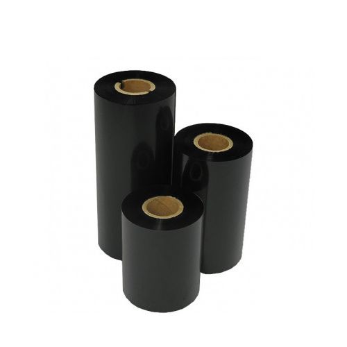 Thermotransferfolie Wachs / Harz schwarz 110 mm x 450 m, Kern 25,4 mm