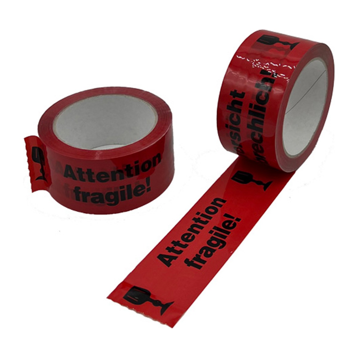 Warndruck Klebeband Vorsicht zerbrechlich 50mm x 66m