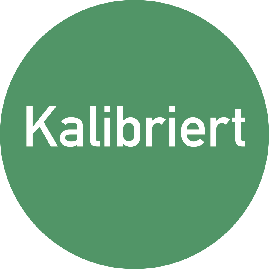 Kalibriert, Hinweisschild, Ø 35 mm, Folie selbstklebend